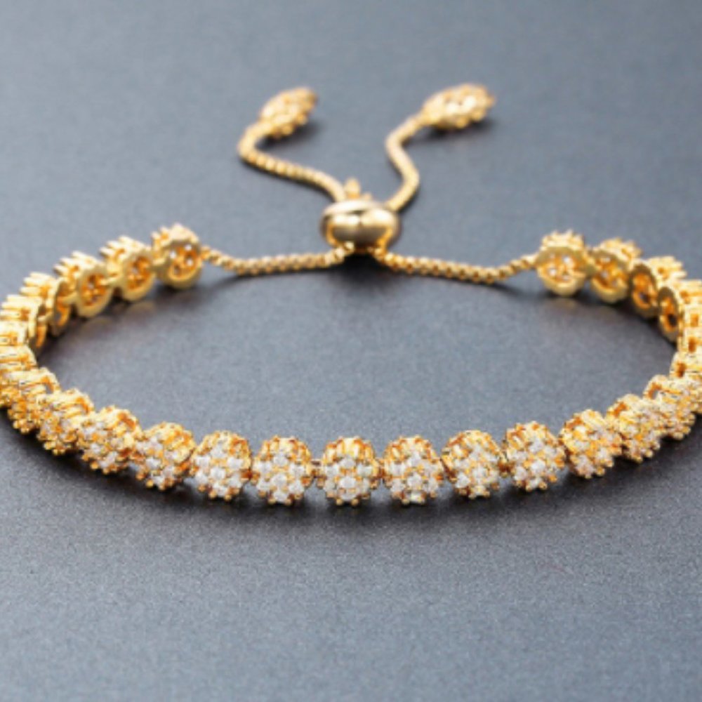 Flower Power Gold Flower Bracelet